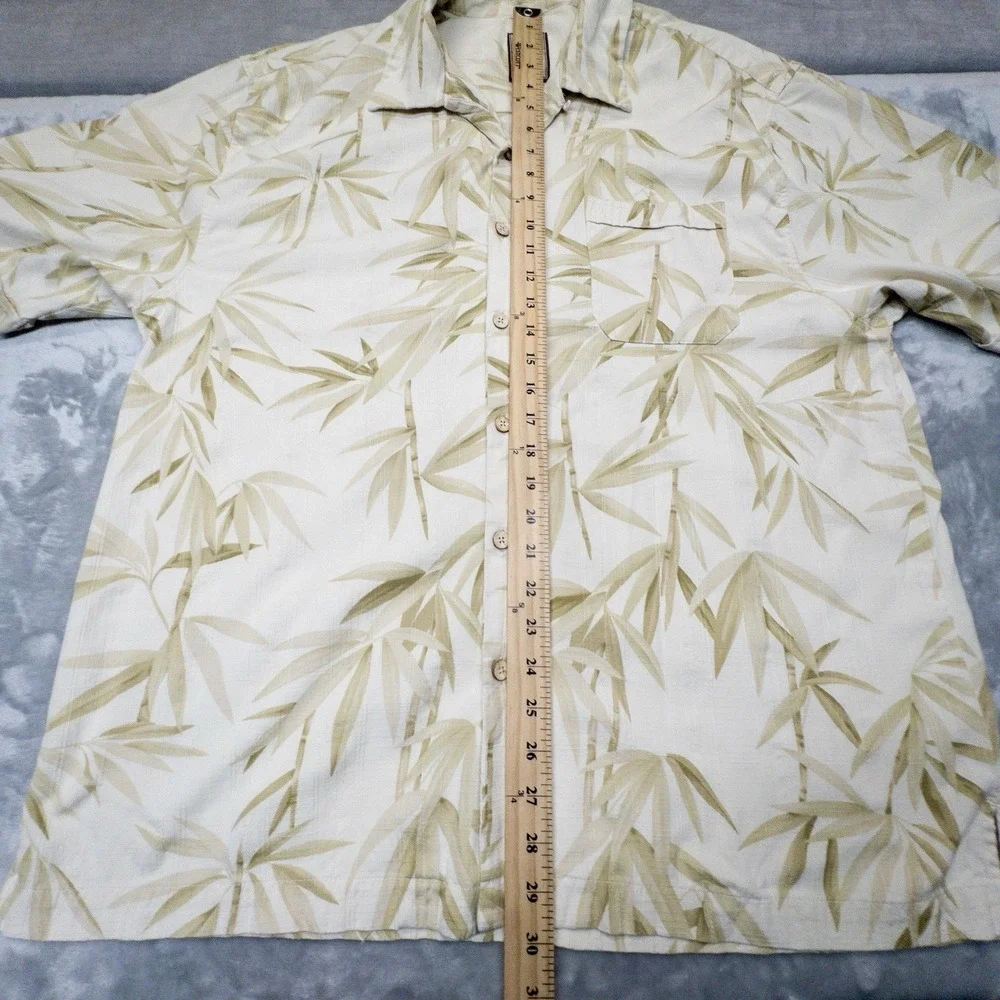 Jamaica Jaxx Silk Hawaiian Shirt Mens XL Resortwear Vacation Cruise